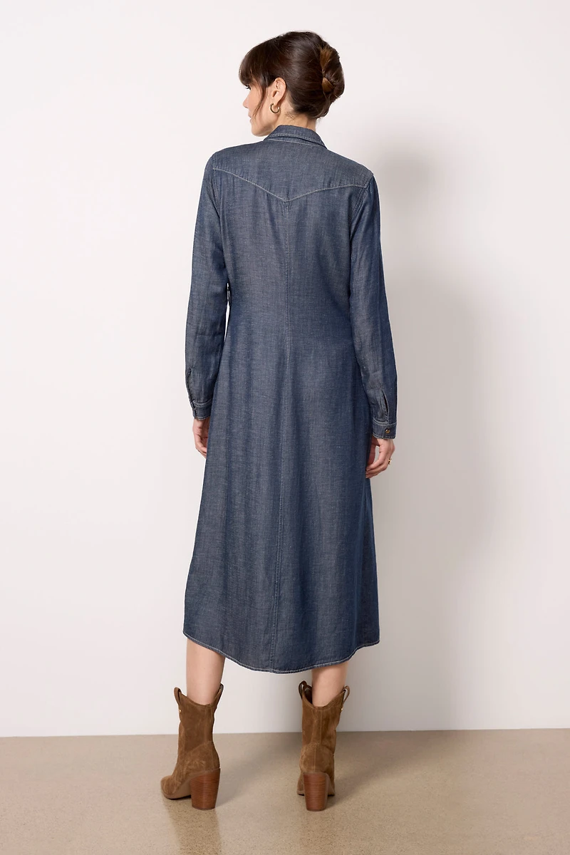 Western Yoke Shirt Dress
