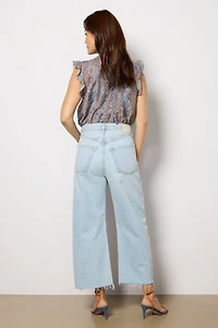 Ayla Raw Hem Crop