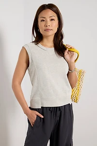 Sleeveless Sweatshirt Vest