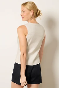 Joelle Longline Linen Vest