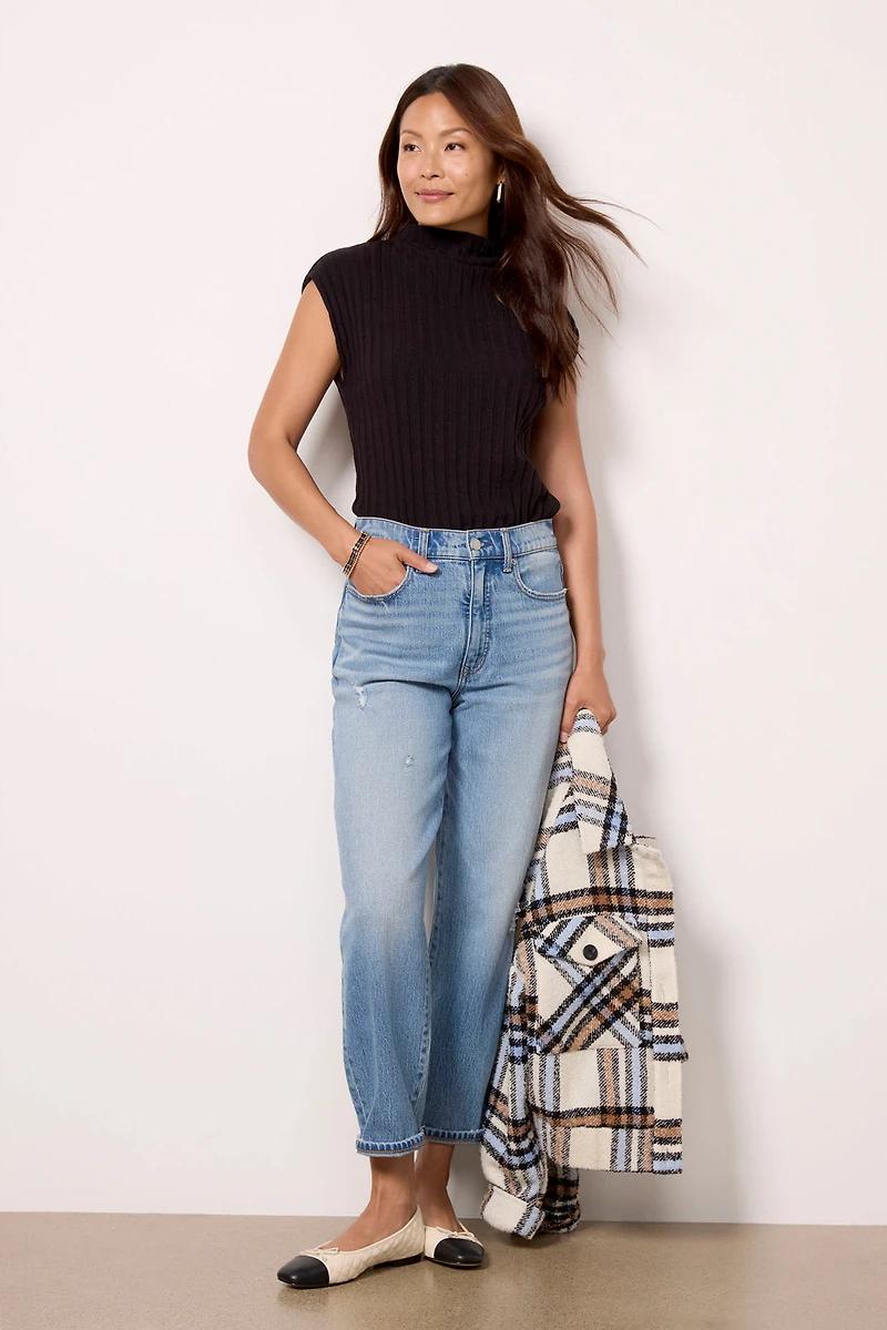 Nara Mock Neck Top