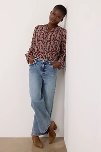 Petite Jean High Rise Wide Leg