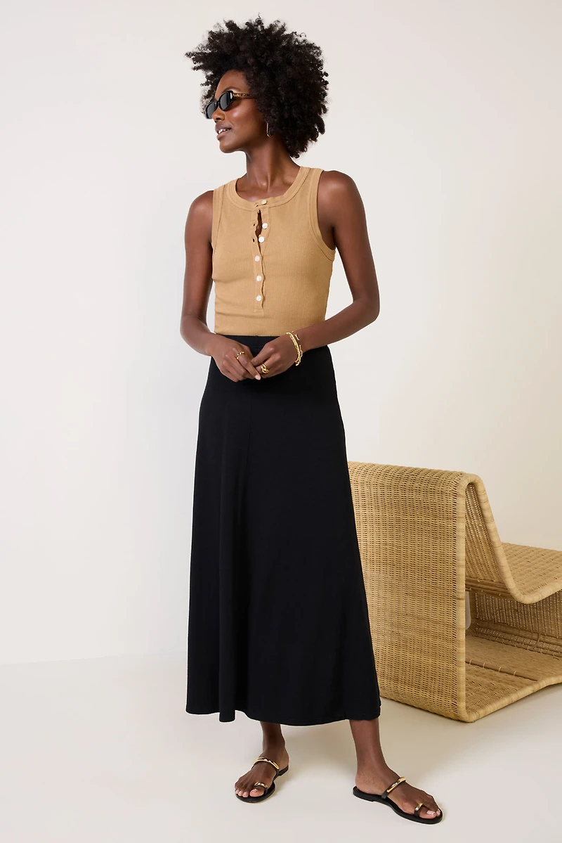 Liza Slub Jersey Skirt