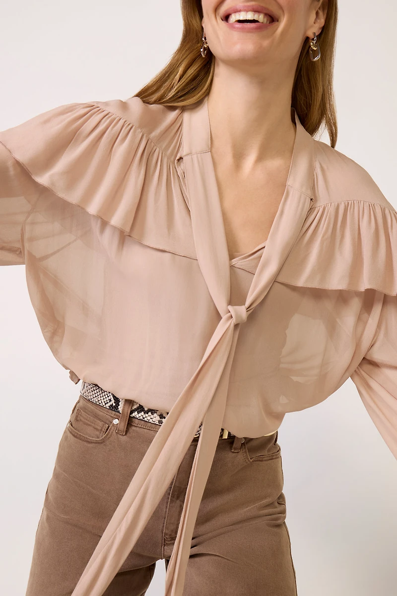 Fade Into You Ruffle Blouse