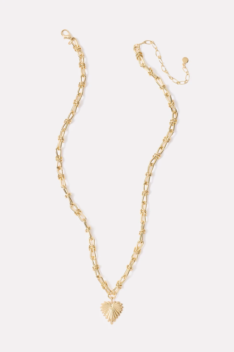 Mika Heart Chain Necklace