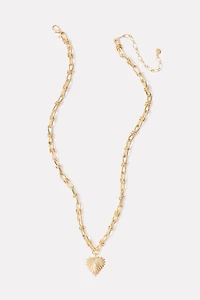 Mika Heart Chain Necklace