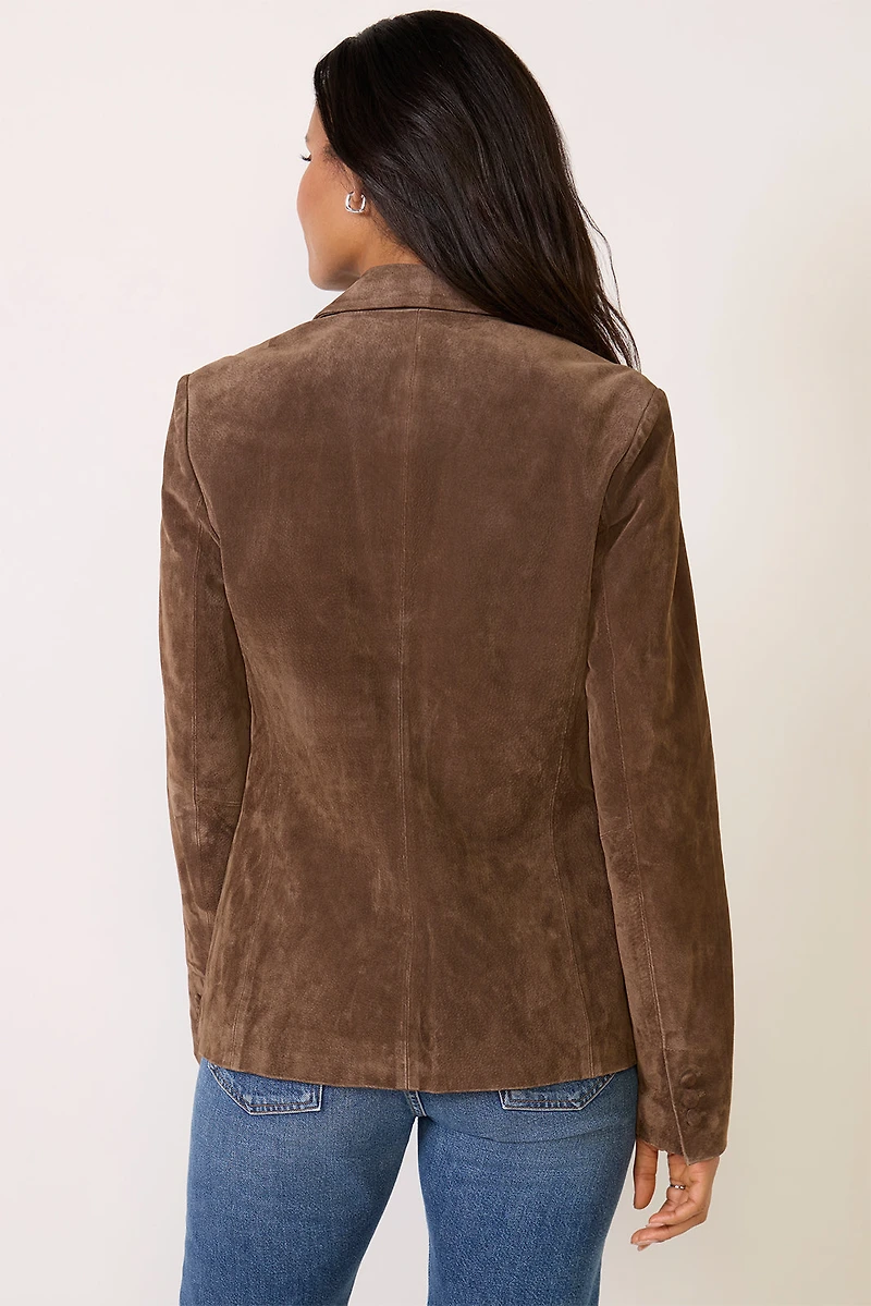 Black Coffee Suede Blazer