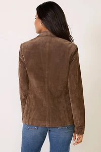 Black Coffee Suede Blazer