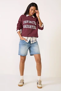 Favorite Daughter Cropped Sweatshirt