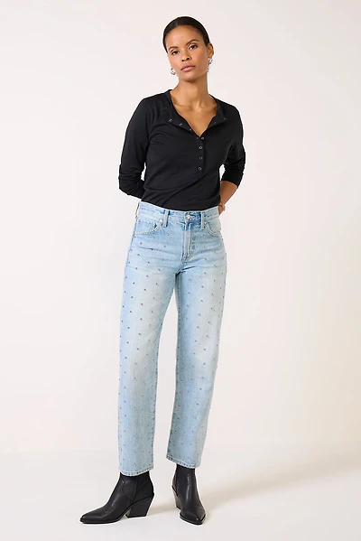 Lexi Bowed Straight Jean
