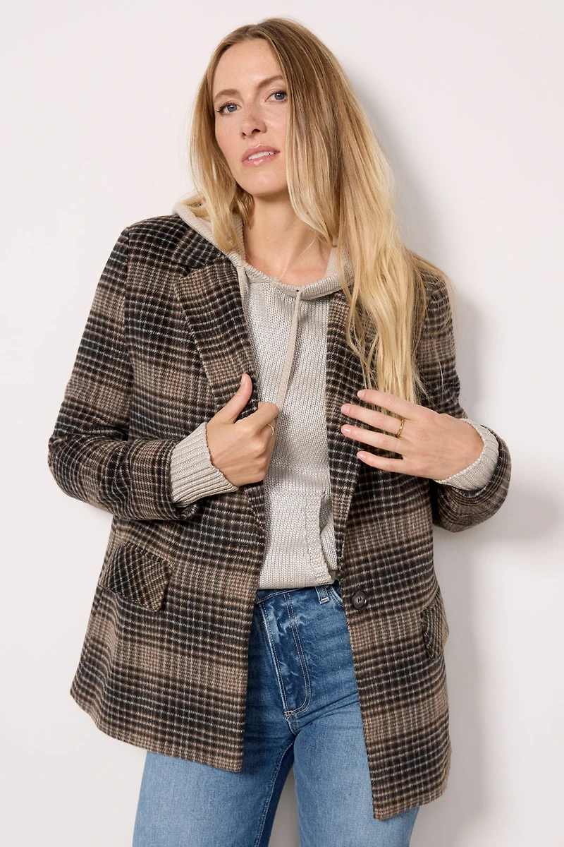 Kingston Relaxed Plaid Blazer