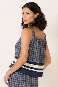 Bria Tile Print Cami