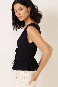 Lydia Tie Front Linen Tank