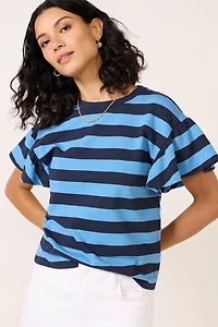 Camille Ruffle Sleeve Top