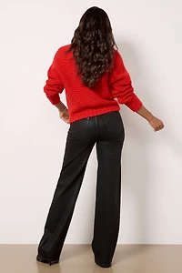 Sasha Coated Wide Leg