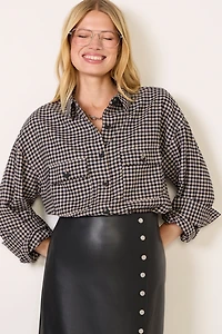 Norma Cropped Twill Shirting