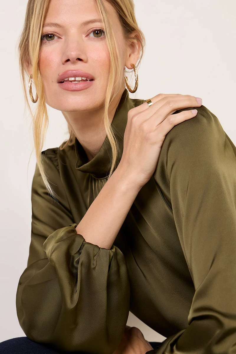 Clara Satin Blouse