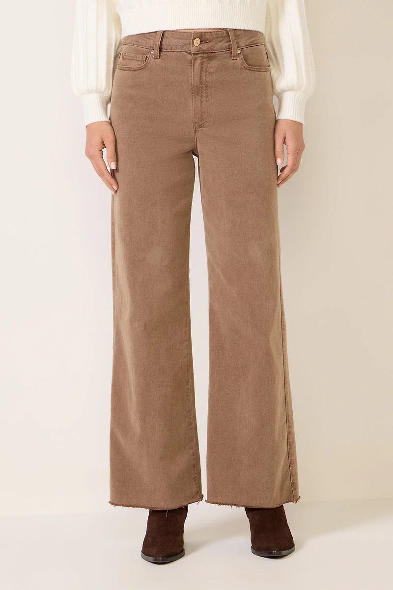 Anessa 31` w Raw Hem Wide Leg Pant
