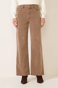 Anessa 31` w Raw Hem Wide Leg Pant