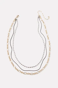 Mira Triple Chain Necklace