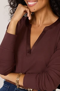 Bex Split Neck Top