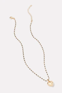 Norma Puffy Heart Necklace