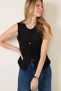 Kaylie Long Ponte Vest