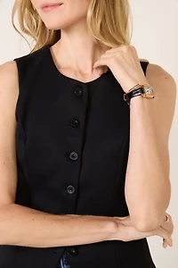 Kaylie Long Ponte Vest