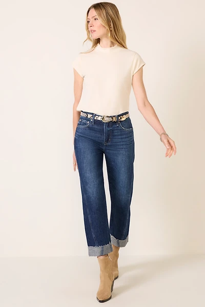 Kacey Cuffed Boyfriend Jean
