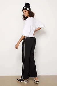 Brushed Rib Wide Leg Pant 28`