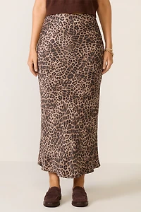 Izabel Leopard Maxi Skirt