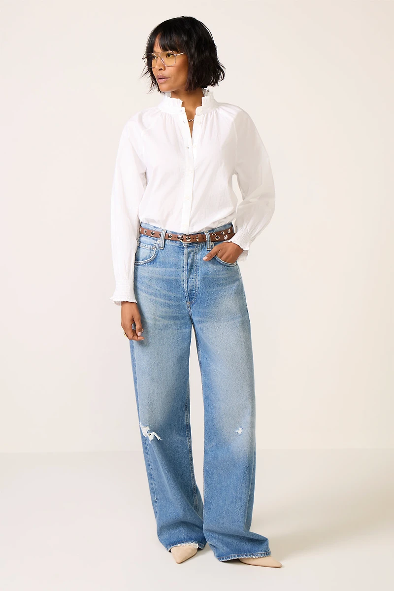 Ruffle Neck Shirt