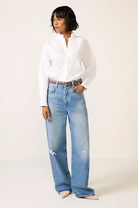 Ruffle Neck Shirt