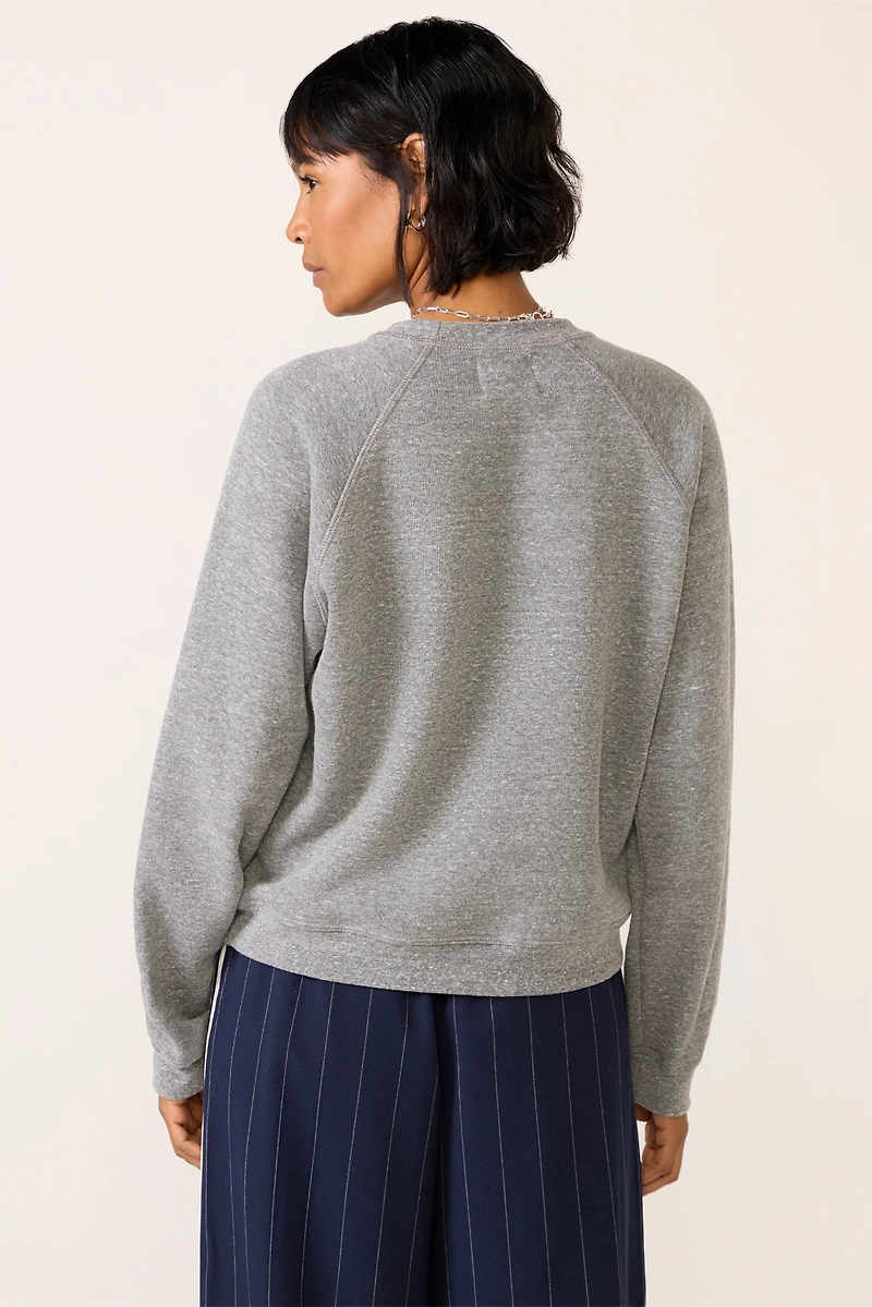 NYC Prep Raglan Crew Sweatshirt