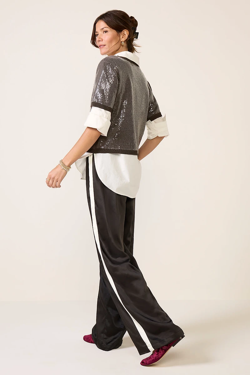Satin Track Pant