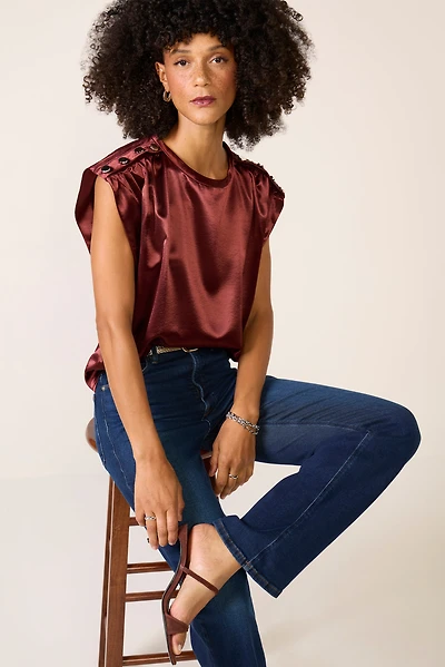Lucca Satin Blouse