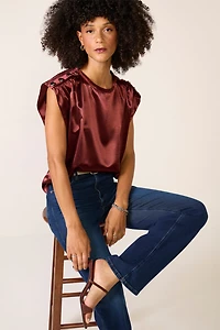 Lucca Satin Blouse