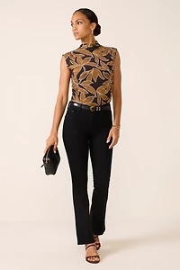Floral Mesh Tank