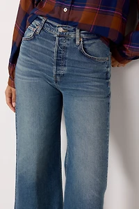 High Rise Wide Leg Crop