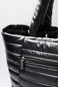 Duplex Reversible Fur Tote