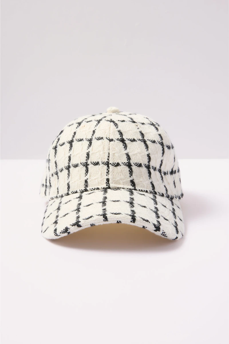 Elvin Mono Check Cap