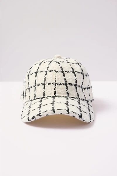Elvin Mono Check Cap