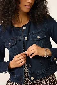 Collarless Trucker Jacket