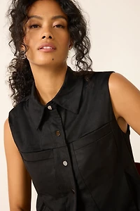 Reagan Faux Suede Vest