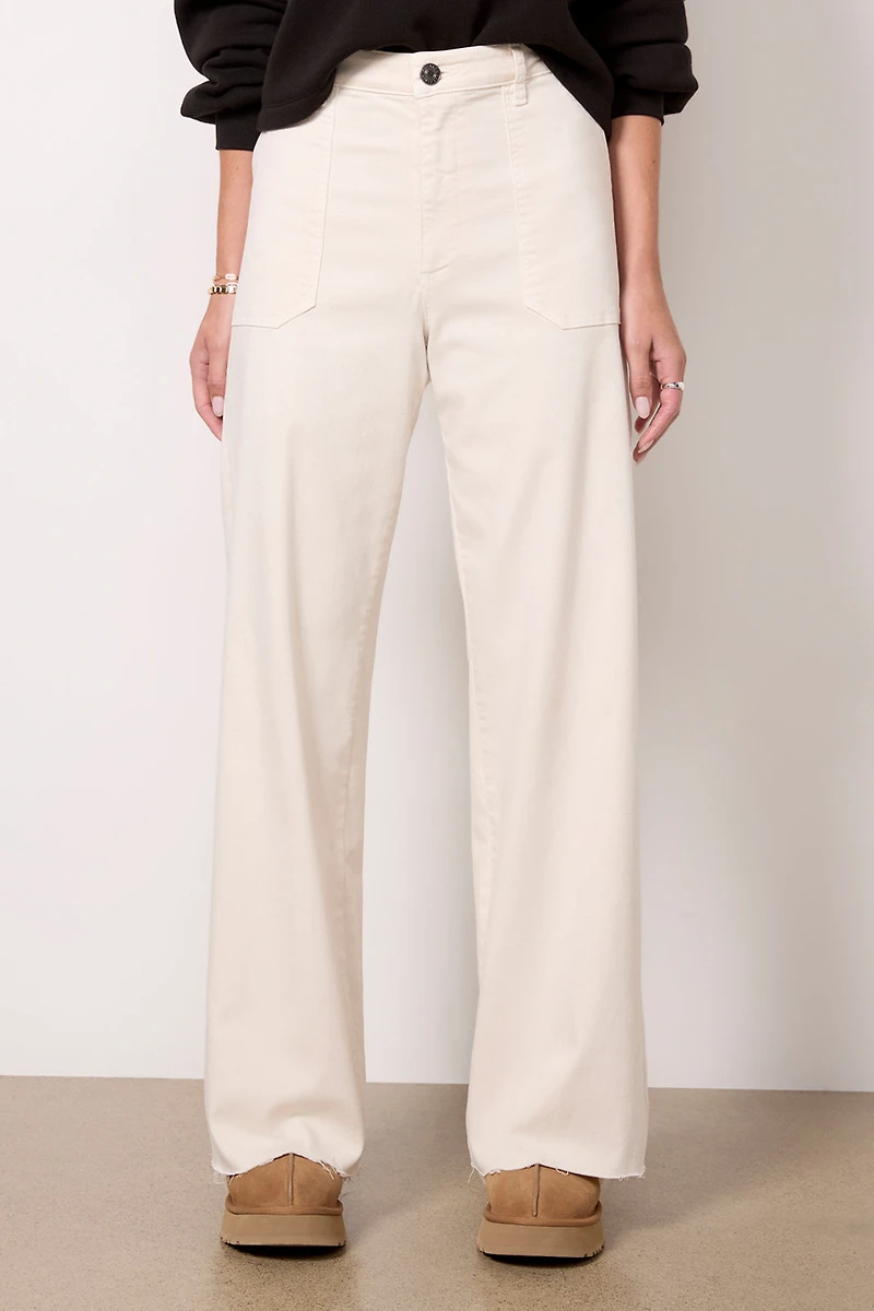 Meg Utility with Raw Hem