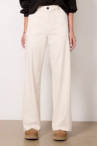 Meg Utility with Raw Hem