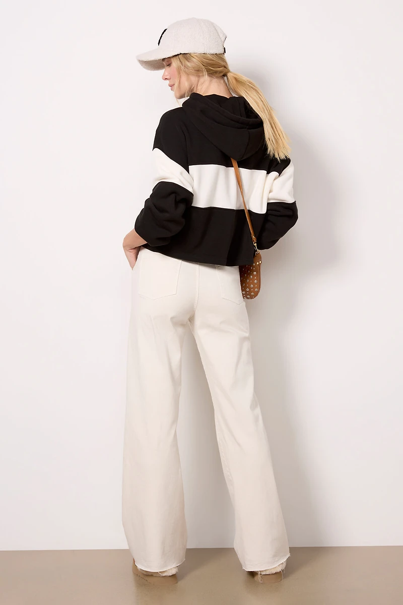 Meg Utility with Raw Hem