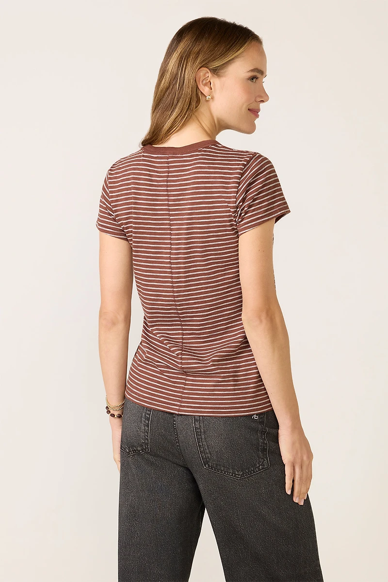 The Slub Stripe Tee
