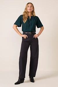 Mackenzie Split Neck Blouse