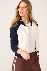 Melissa Colorblock Sweater Bomber